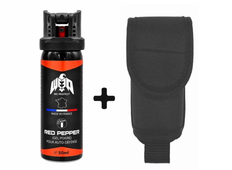 "Pack" Bombe au poivre Gel WE PROTECT - 50ml avec étui