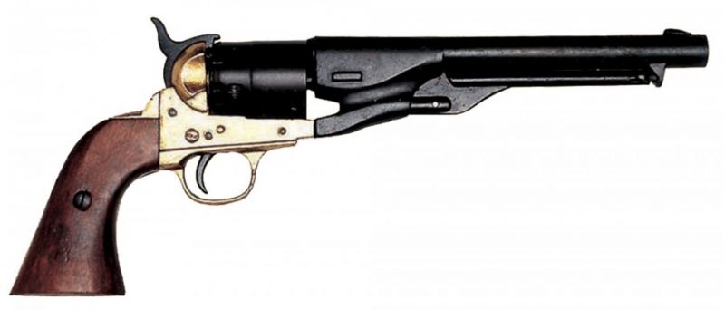 Réplique DENIX revolver Colt Army 1860 bronzé