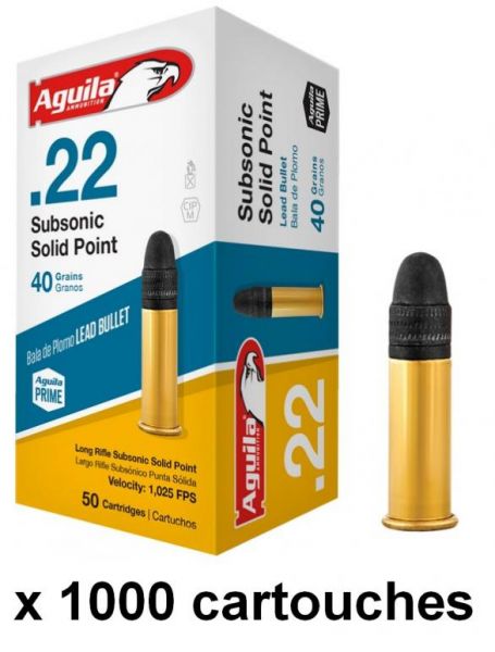 AGUILA 22lr Subsonic "Solid Point" /1000