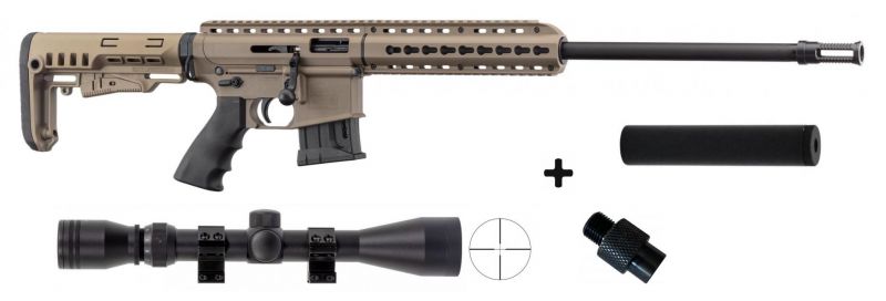 Carabine PALLAS BA-15 Tactical TAN "Pack Silence" cal.22lr-old