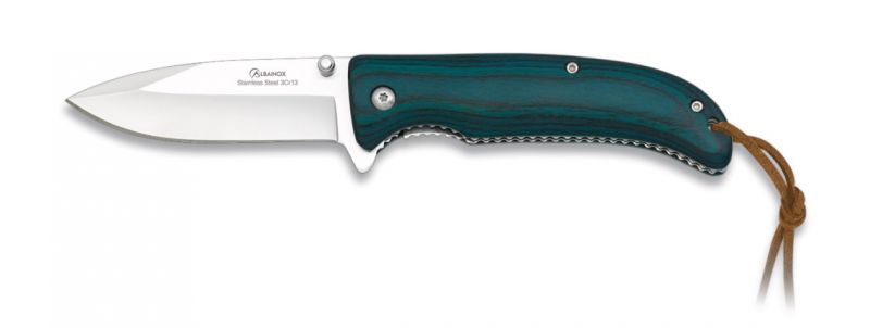 Couteau de poche pliant ALBAINOX Stamina vert 7,5cm