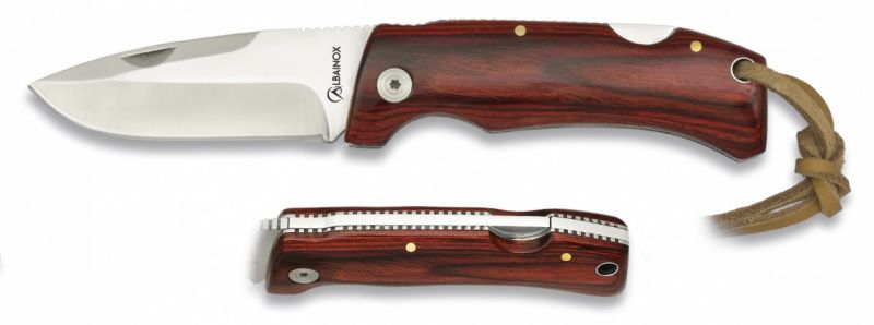 Couteau de poche pliant ALBAINOX Stamina rouge 8,8cm