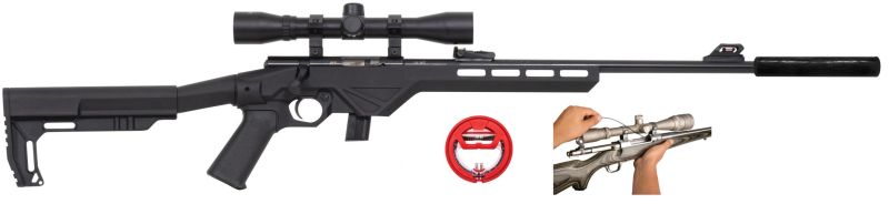 Carabine CITADEL TRAKR Black cal.22Lr "Pack Silence"