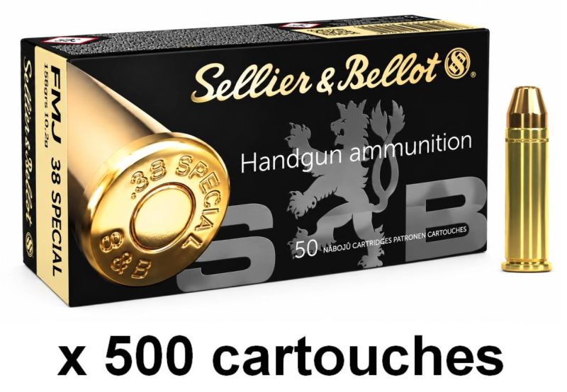 SELLIER & BELLOT cal.38 Spécial FMJ /500