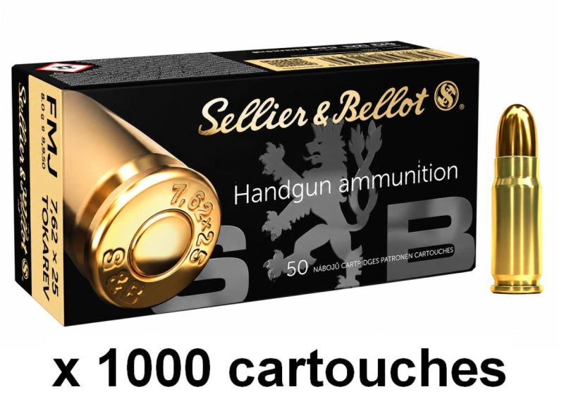 SELLIER & BELLOT cal.7,62x25 Tokarev /1000