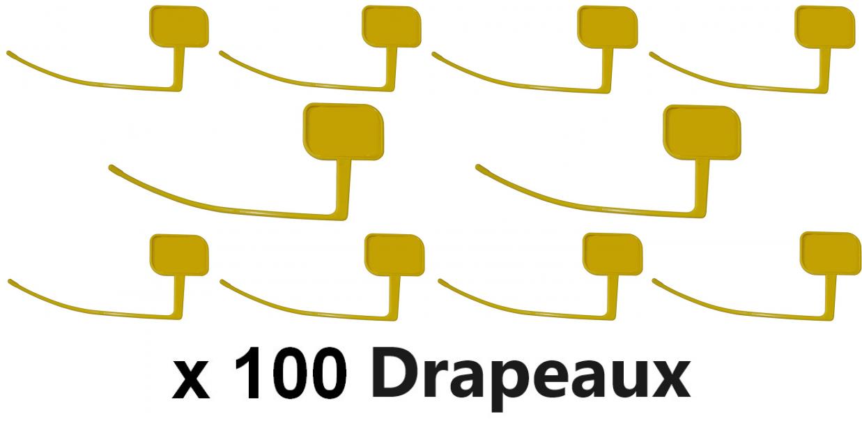 Lot 25 Sacs Déchets Biohazard Jaunes Très Résistants – Sacs Cliniques 279x432x660 Mm Hanfare