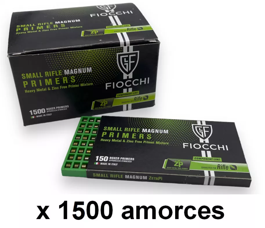 Amorces FIOCCHI Primers Small Rifle Magnum ZP /1500
