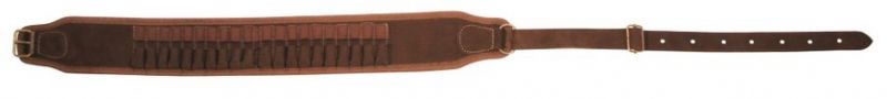 Cartouchière en cuir velours 20 balles grande chasse