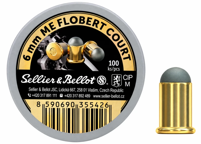 Cartouches cal.6mm FLOBERT Court SELLIER & BELLOT /100