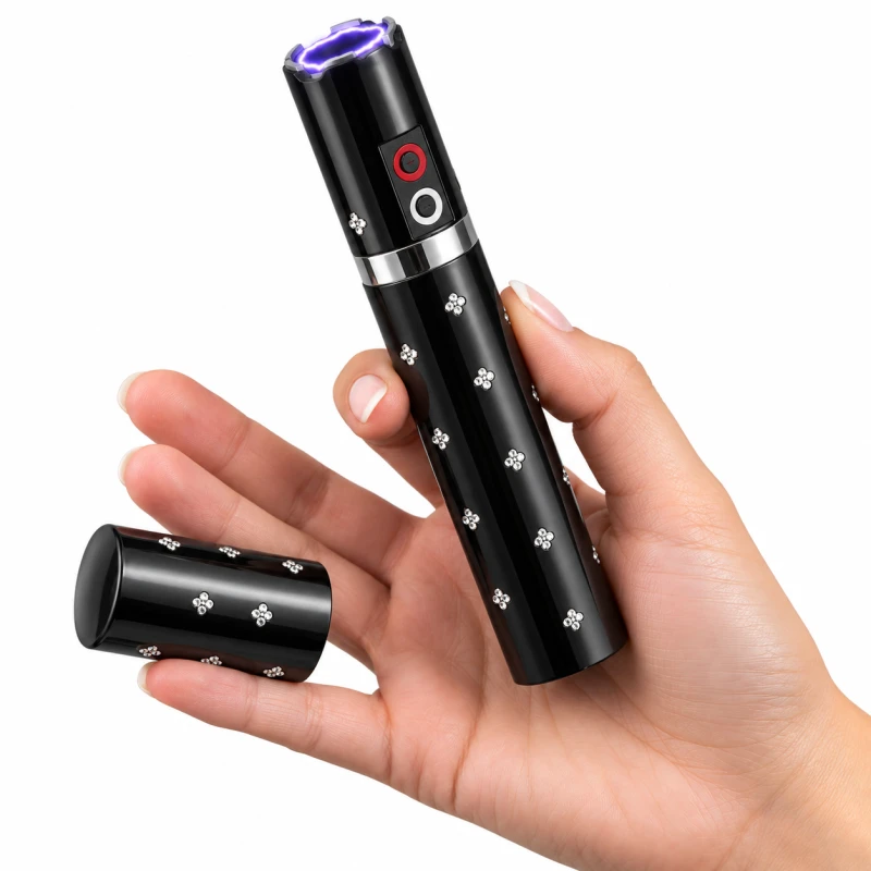 Taser LIPSTICK Noir PRAGA 2 000 000 Volts avec lampe