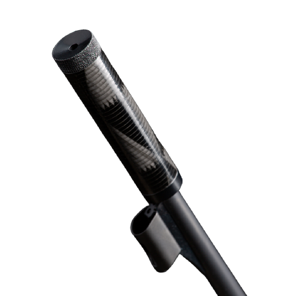 Silencieux carbone "Grands Chevrons" Micro ADAMANTIUM cal.22 Lr - 17 Hmr - 22 Mag (Filetage 1/2x28)