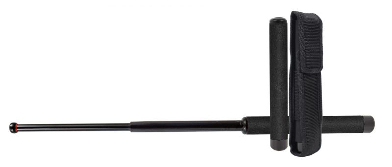 Matraque télescopique PRAGA Black Acier Trempé manche mousse 53 cm