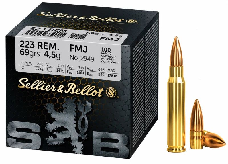 SELLIER & BELLOT cal.223 Rem FMJ 69gr /100