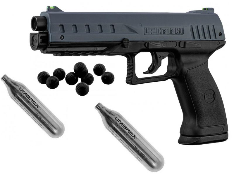 Pistolet 7 coups KIMAR LTL Charlie 1.50 cal.50 (16 joules) "Pack défense"