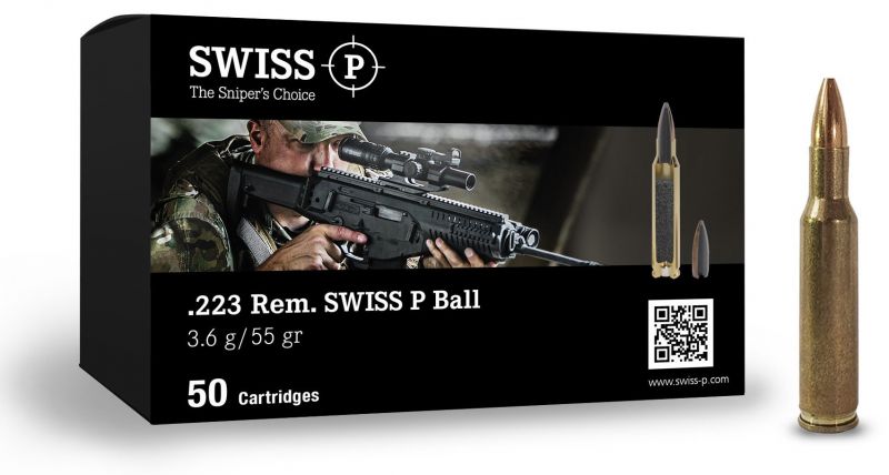 SWISS P cal.223 Rem FMJ SX 55gr /50