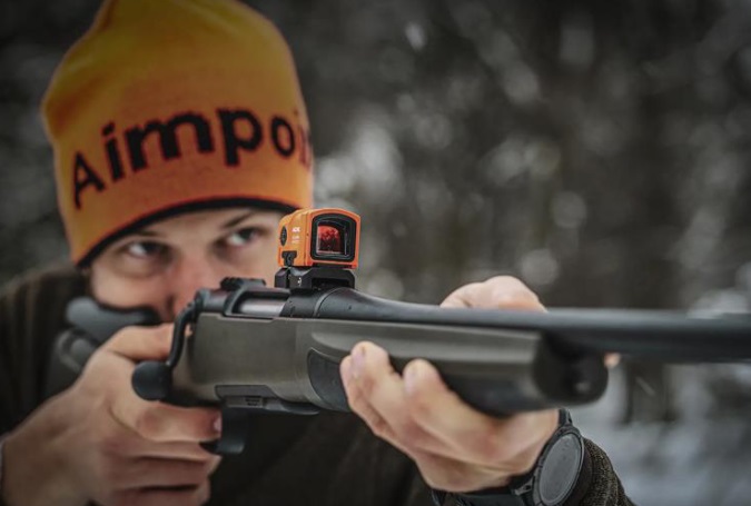 Point rouge AIMPOINT ACRO C-2 3.5Moa ORANGE avec montage Weaver 