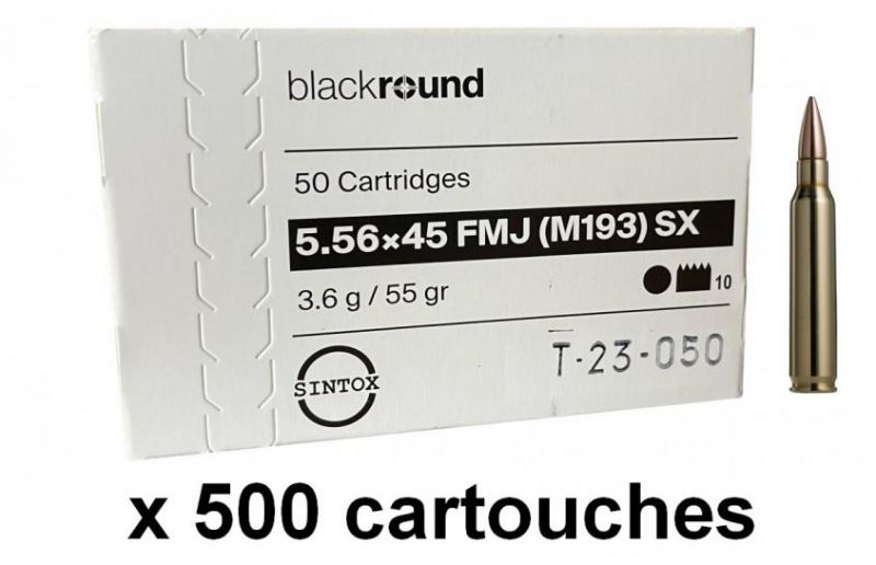 RUAG SWISS MUNITION cal.5,56x45 Nato (cal.223 Rem) FMJ SX M193 55gr /500