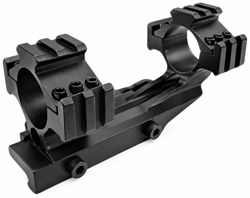 Montage Tri-rail tactical monobloc déporté MTS Tactical (rail de 21 mm-diamètre 30mm)
