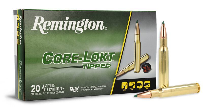 REMINGTON cal.30-06 Sprg Core Lokt Tipped 165 Grains - 10.7 grammes /20