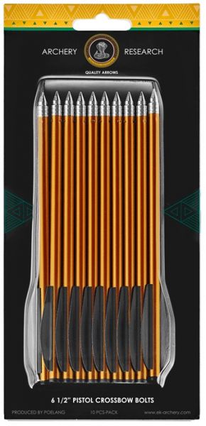 Flèches Pistolet Arbalète alu Doré (par 10 traits)
