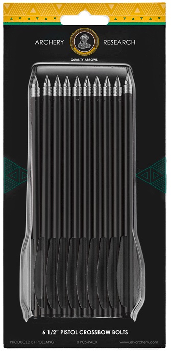 12 Flèches Couleur Pour Pistolet Arbalète - Pointes Acier - HYPERPROTEC