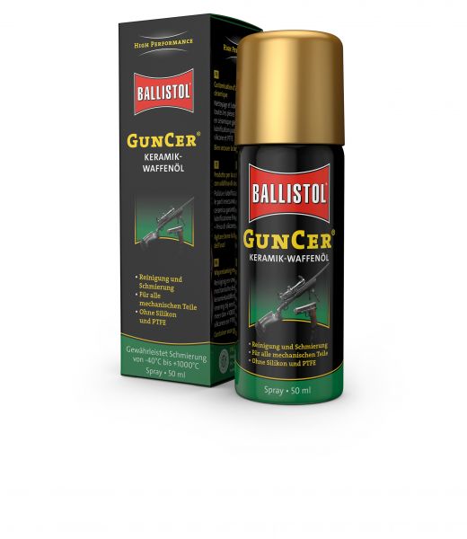 Bombe d'huile pour armes BALLISTOL Guncer (50ml)