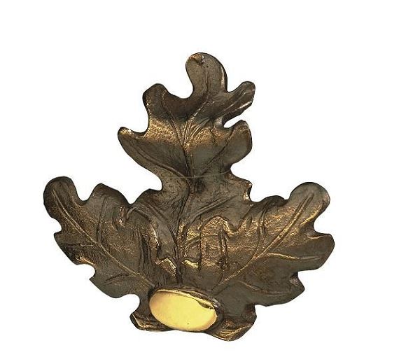 Feuilles de chênes BRONZE pour écusson Sanglier