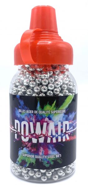 Plombs billes cal.4,5mm BB's Rond POWAIR Acier /1500