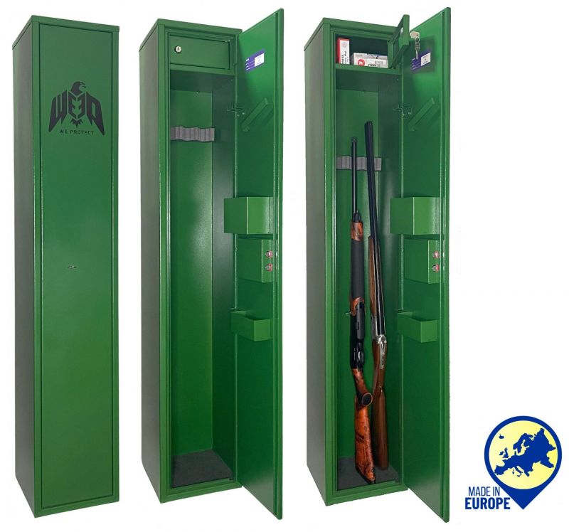 Coffre WE PROTECT Hunter 4 armes avec lunettes - coffre intérieur (23kg)
