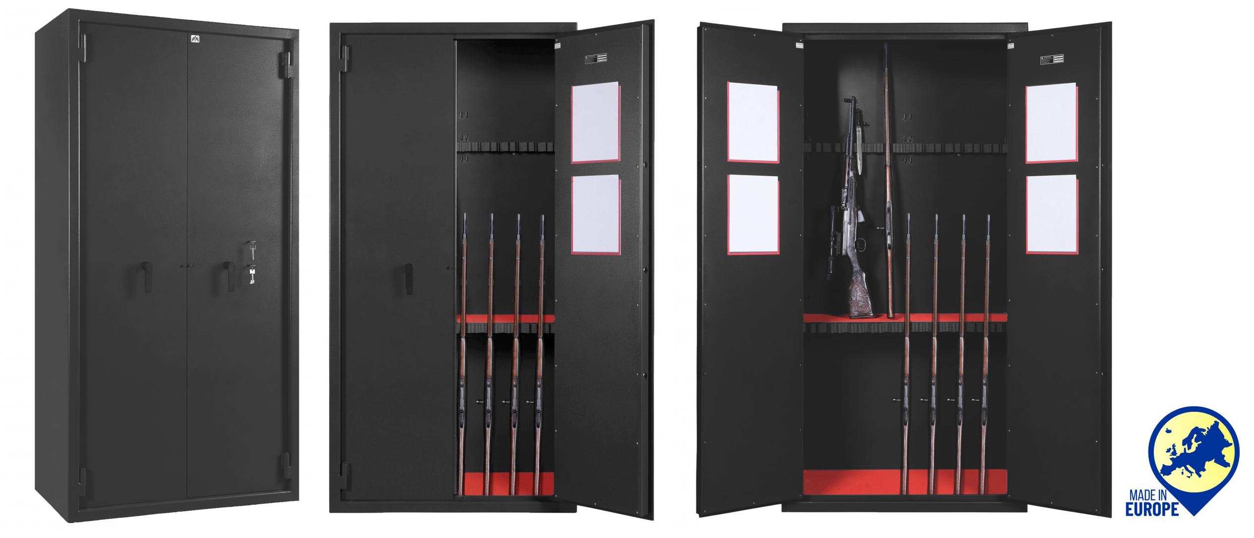 Râtelier mural pour armes longues - Supports sécurisés et rangement