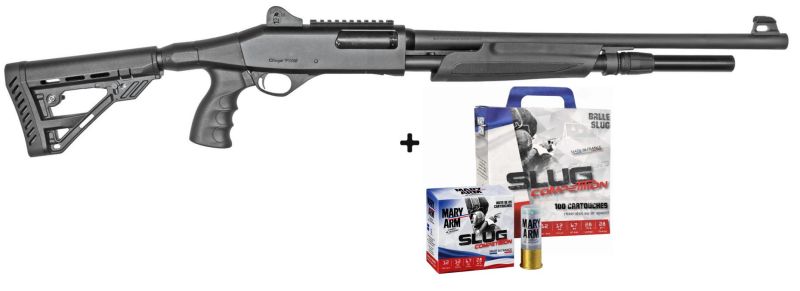 Fusil à pompe STOEGER P3000 Freedom Supreme Tactical Black cal.12/76 "Pack Slug"