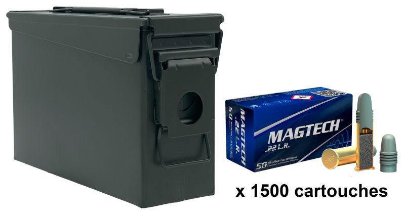 MAGTECH Standard LRN cal.22 Lr / Caisse Olive 1500 cartouches