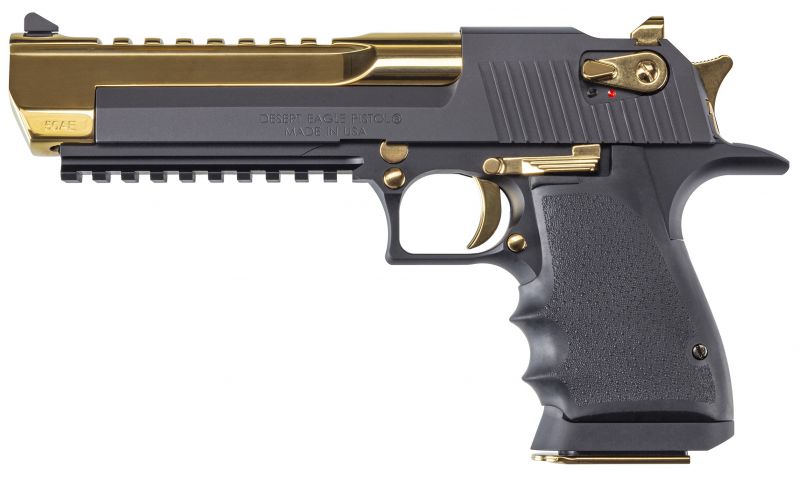 Pistolet DESERT EAGLE CUSTOM Black and Titanium Gold 6" cal.44 Rem Mag