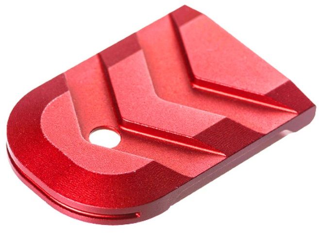 Talon de chargeur Rouge TYRANT CNC GLOCK 17 à 45