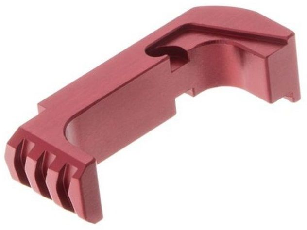 Poussoir de chargeur rallongé Rouge TYRANT CNC GLOCK 17 à 45