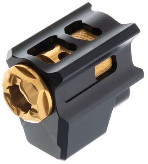 Compensateur T-Comp Noir/Or TYRANT CNC pour GLOCK Gén5 (1/2x28)