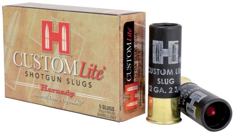 Balles HORNADY Slug Rifled CUSTOM Lite SST FTX cal.12/70 (boite de 5)