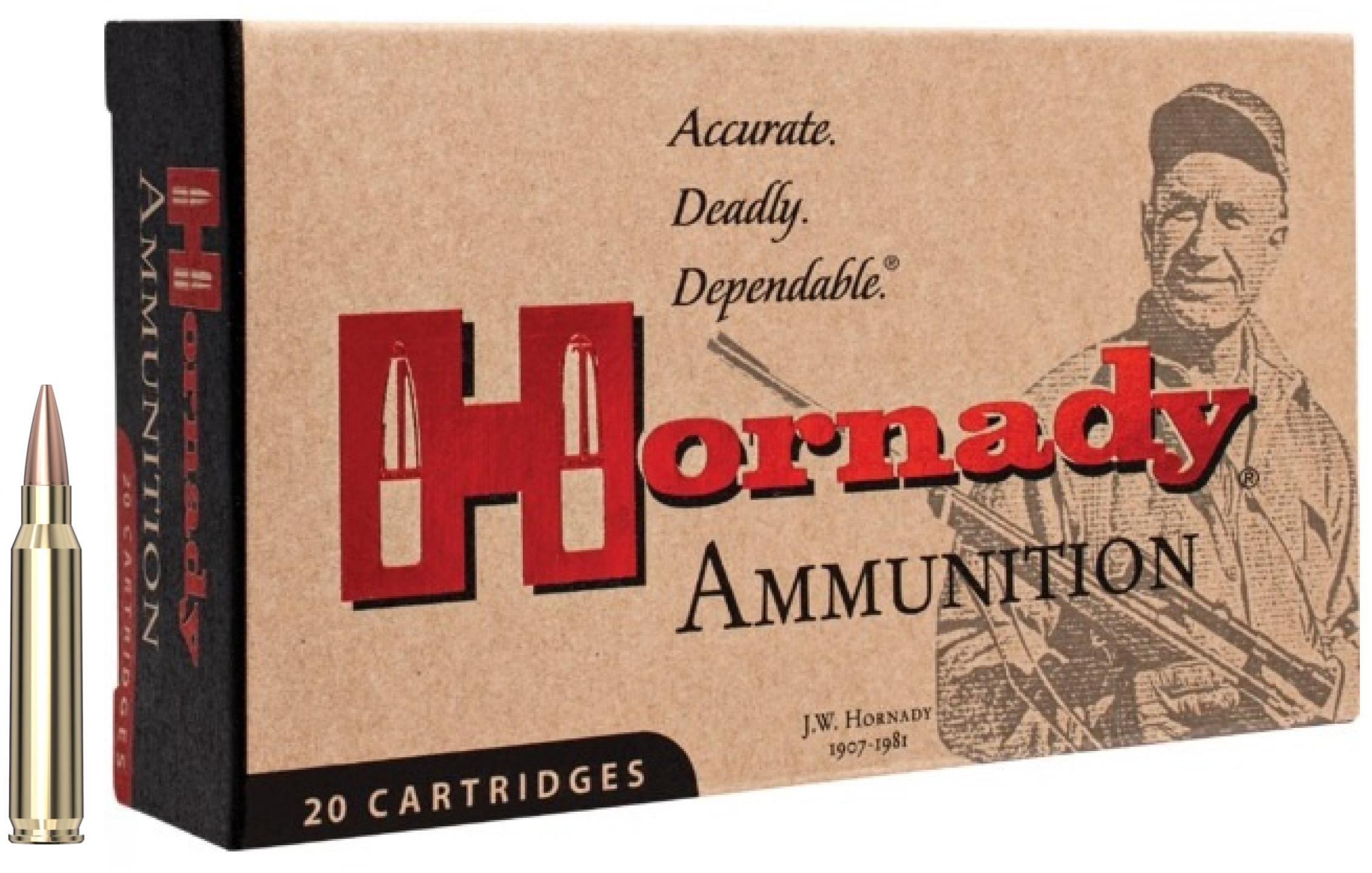 HORNADY cal.223 Rem BTHP Match 75 grains - 4.86 grammes /20 - Munitions ...