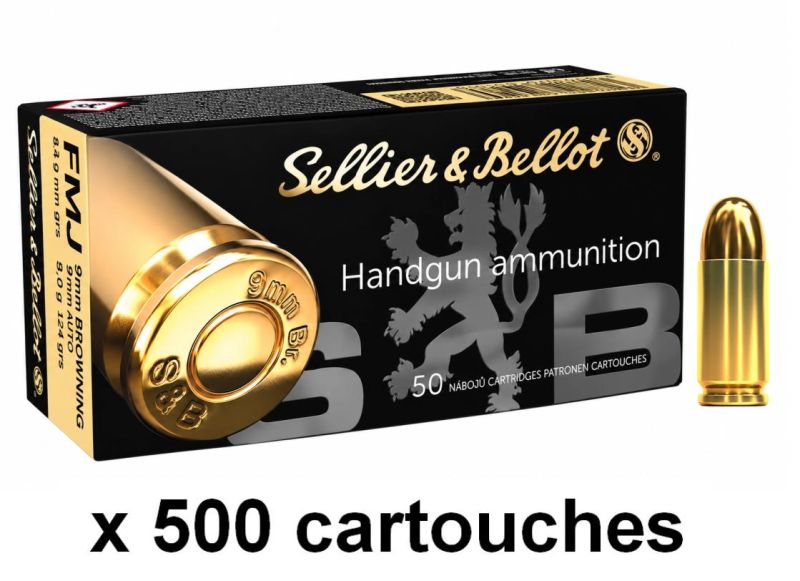 SELLIER & BELLOT cal.380 Auto - 9mm Short FMJ /500