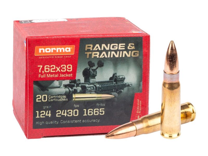 NORMA Tactical cal.7,62x39 Range Training FMJ /20