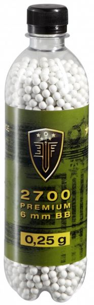 Bouteille de 2700 Billes Airsoft ELITE FORCE Blanche 0,25G cal.6mm BB's