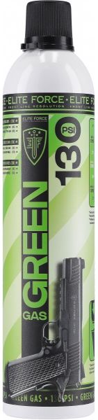 Bombe GAZ 600 ML ELITE FORCE Green 130 PSI pour répliques à gaz airsoft