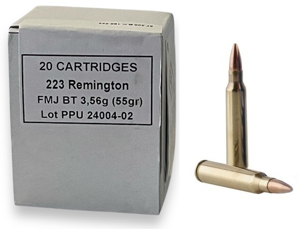 10 Cartouches De Manipulation Calibre 223-5,56 (Famas) – Munition Inerte – Armée Française