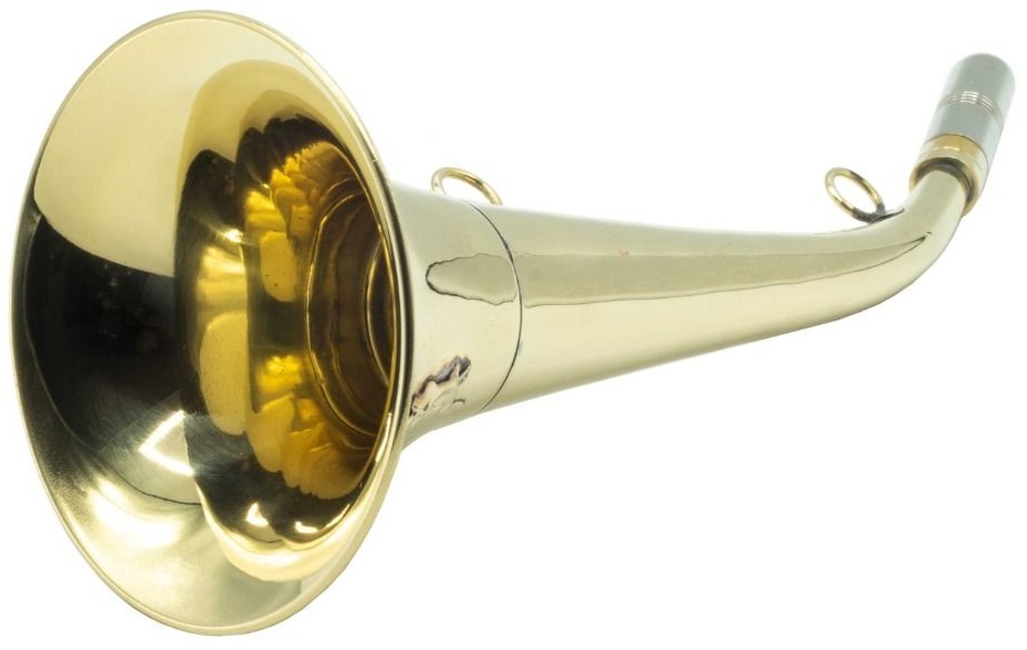 Corne de chasse laiton motif Sanglier Januel