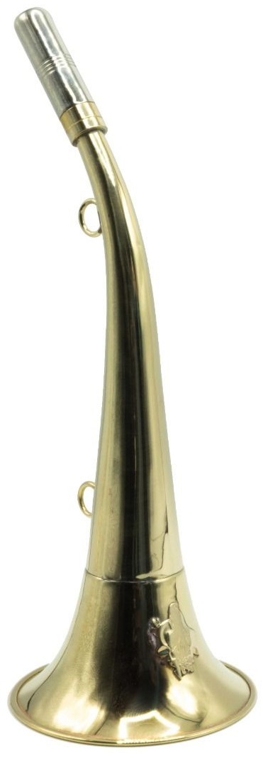 Corne D'appel / Trompe De Chasse En Laiton 45cm - Déco Sanglier