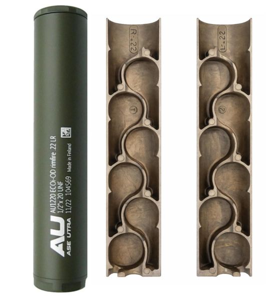 Silencieux ASE UTRA ECO RIMFIRE OD-Green cal.22 Lr (Filetage 1/2x20)
