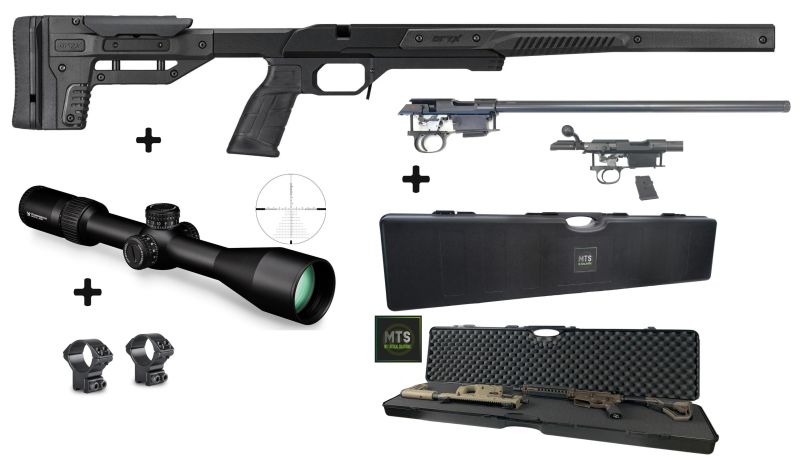 Carabine 22LR CZ 457 Varmint Chassis MDT ORYX Noir "Pack Lunette VORTEX DIAMONBACK 6-24x50 FFP"