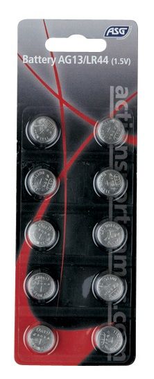 Piles ASG AG13 / LR44 (1.5 Volts) Blister de 10 piles