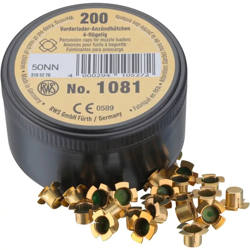 Amorces 4 aillettes RWS 1081 pour fusil à poudre noire /200