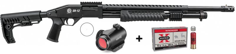 Fusil à pompe ROSSI SR12 Tactical "Pack" cal.12/76